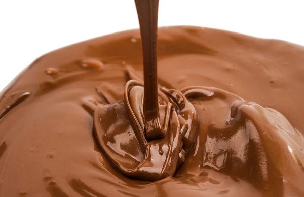 Crema al cioccolato da vicino — Foto Stock