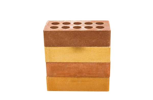 Bricks isolated block — Stock Photo, Image