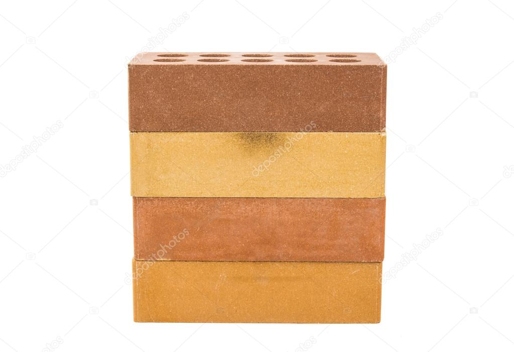 bricks isolated block