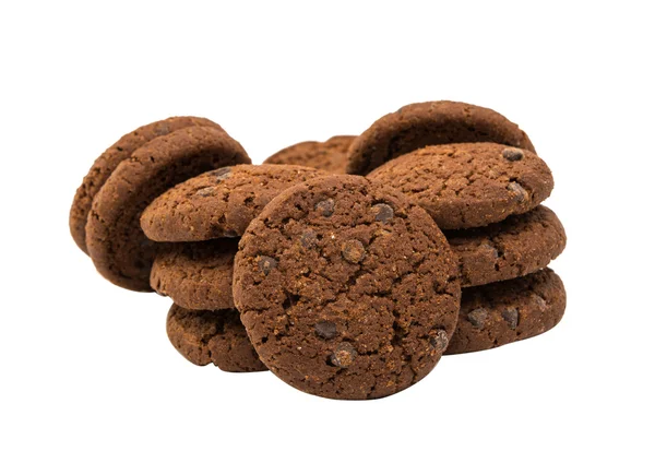 Weiche dunkle Schokolade Brownie Cookies — Stockfoto