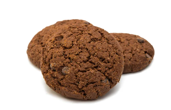 Weiche dunkle Schokolade Brownie Cookies — Stockfoto