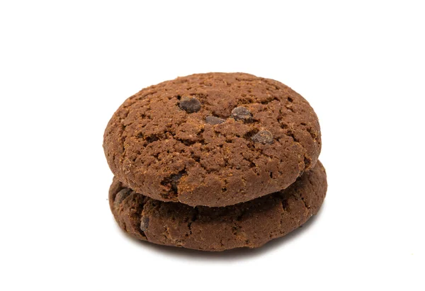 Soft dark chocolate brownie cookies — Stock Photo, Image