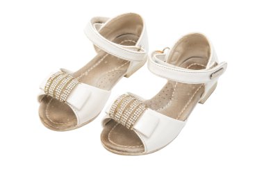 izole eski bebek patik 