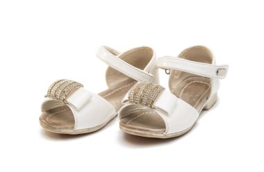 izole eski bebek patik 