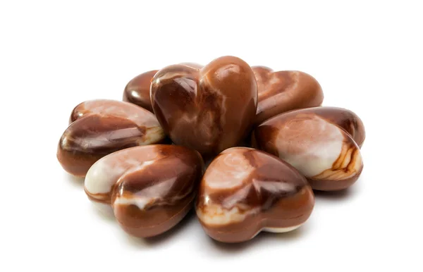 Belgian chocolate heart — Stock Photo, Image