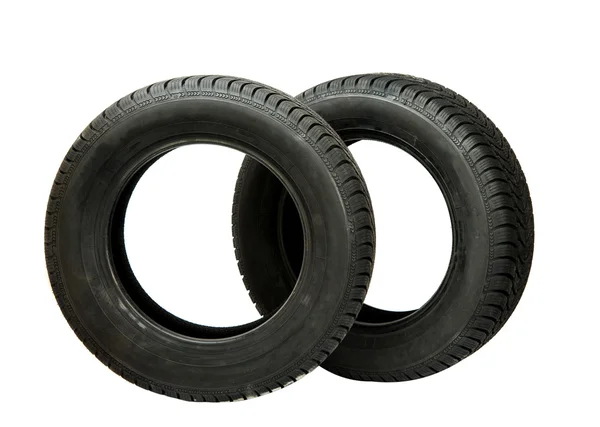 겨울 타이어 차 절연 — 스톡 사진
