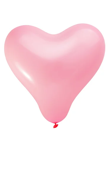 Rosa ballong hjärta — Stockfoto