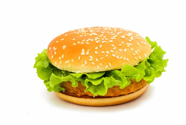 Big chicken hamburger — Stock Photo, Image