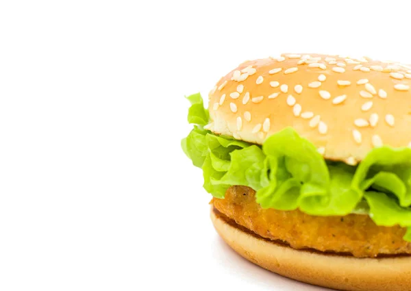 Big chicken hamburger — Stock Photo, Image