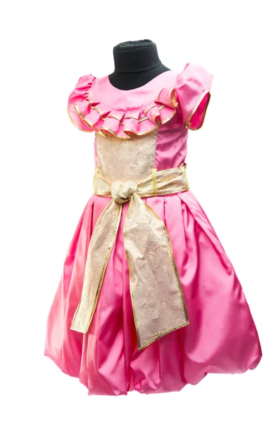 Růžové dětské šaty — Stock fotografie