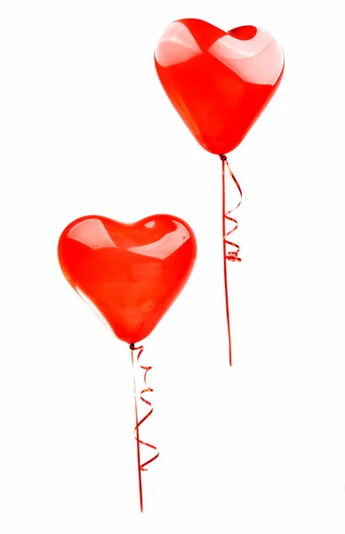 Cuore palloncino rosso isolato — Foto Stock