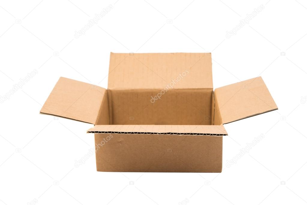 open cardboard box 