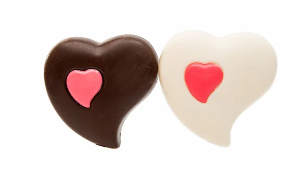 Çikolata kalp renk — Stok fotoğraf