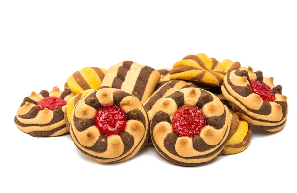 Striped cookies food — Stock Photo, Image