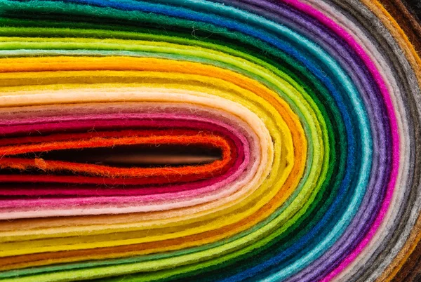 Feltro de lã multicolor — Fotografia de Stock