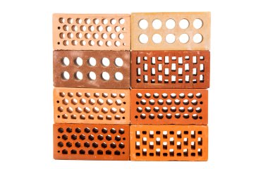 izole kırmızı tuğla 