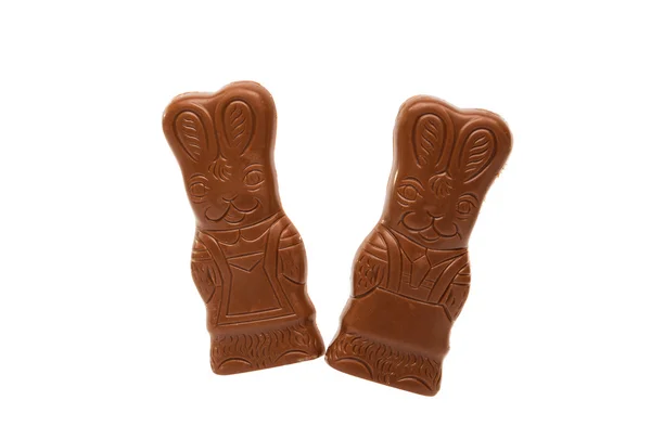 Chocolade bunny geïsoleerd — Stockfoto