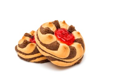 izole reçelli kurabiye 