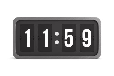 Siyah skor tabelasını çevir. 3B illüstrasyon