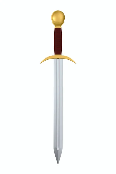 Sword White Background Isolated Illustratio — Photo