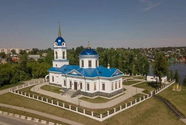 Igreja Natividade Santíssima Virgem Perm Krai Cidade Dobryanka — Fotografia de Stock