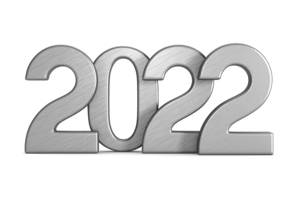 2022 Nytt Vit Bakgrund Isolerad Illustration — Stockfoto