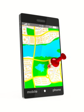telefonu kullan. izole 3d görüntü