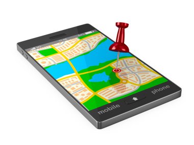 telefonu kullan. izole 3d görüntü