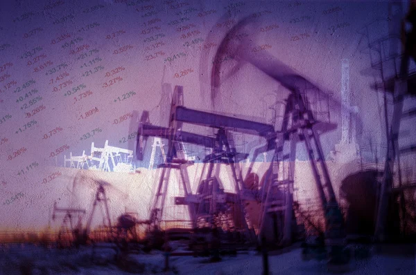 Fondo de la industria del petróleo y del gas . — Foto de Stock