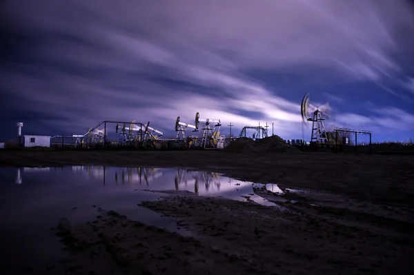 Oil pumps jack. — Stock Photo, Image