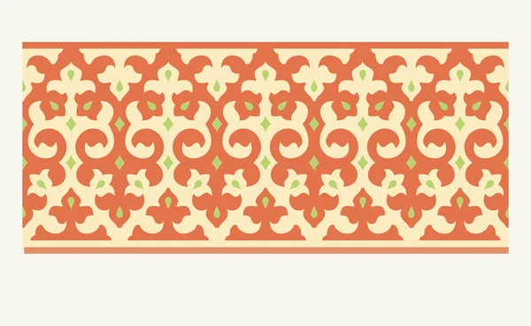 Arab ornament in strip — Stock Vector