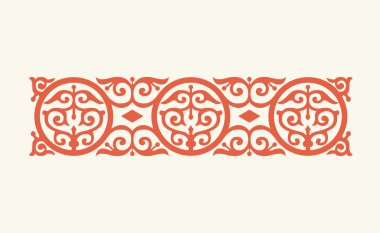Byzantine traditional ornament clipart