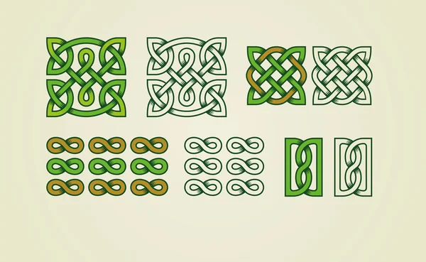 Celtic prydnad set — Stock vektor