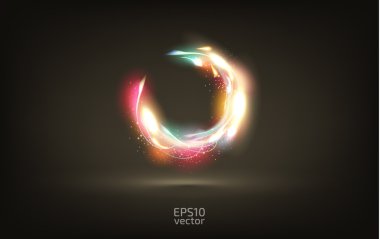 Eps10. Şaşırtıcı tasarımınız için awesome ışıklar