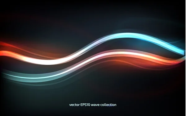 Onda vectorial abstracta impresionante — Vector de stock
