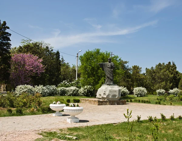 Havari Andrew Cathedral St. Vladimir Tauric Chersonese içinde Sevastopol Crimea'da yakınındaki Anıtı — Stok fotoğraf