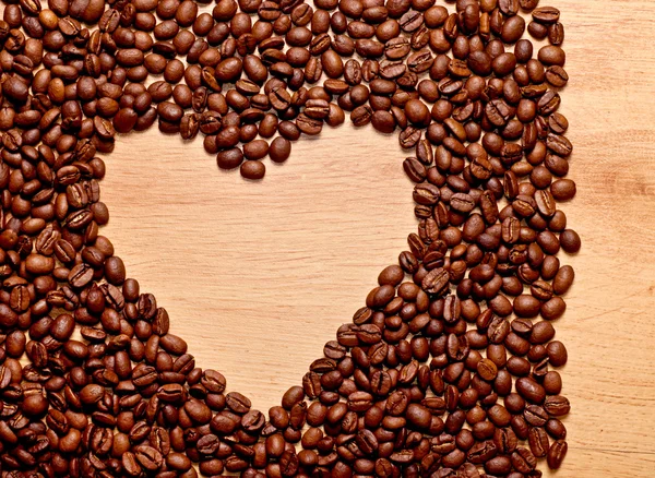 Kávové srdce — Stock fotografie
