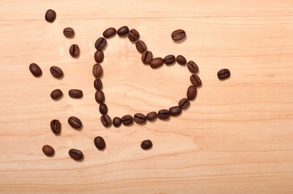 Coffee heart — Stock Photo, Image