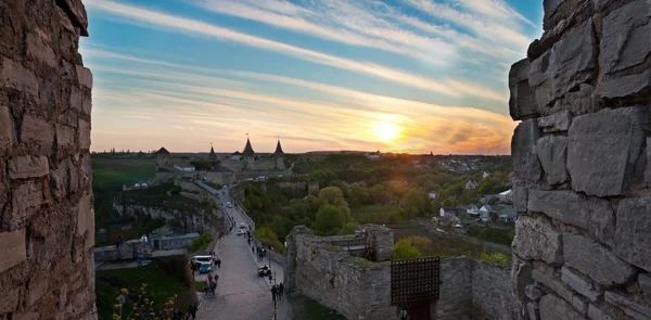 Vecchio castello al tramonto — Foto Stock