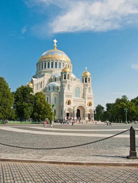 Морской собор в Кронштадте — стоковое фото