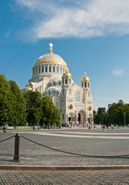 Морской собор в Кронштадте — стоковое фото