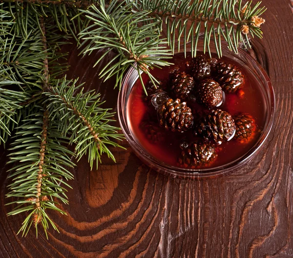 Marmellata da coni di abete — Foto Stock