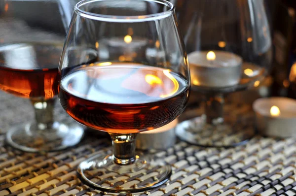 Brandy in a glass — Stock Photo, Image