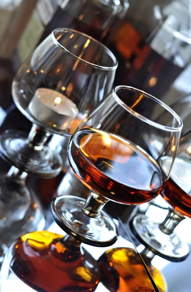 Cognac in a glass — Stock Photo, Image
