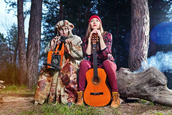 Kurban ile romantik manyak — Stok fotoğraf