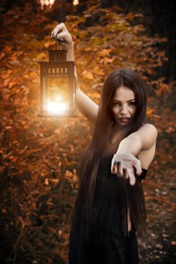 Büyülü fener ile güzel cadı ön plana davet ediyor