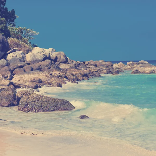 Tropical stones beach. — Stock Photo, Image