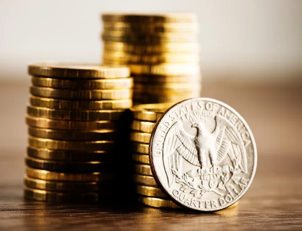 Us quarter dollar coin — Stock Photo, Image