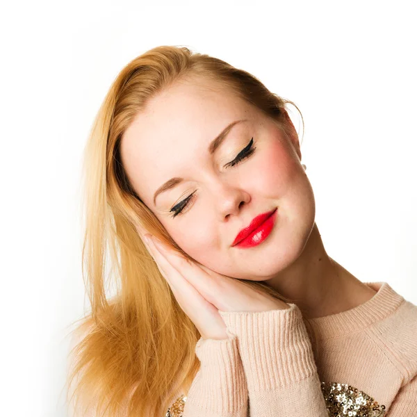 Retrato de mujer rubia —  Fotos de Stock