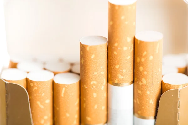 Cigarettes with a brown filters — Stock Photo, Image